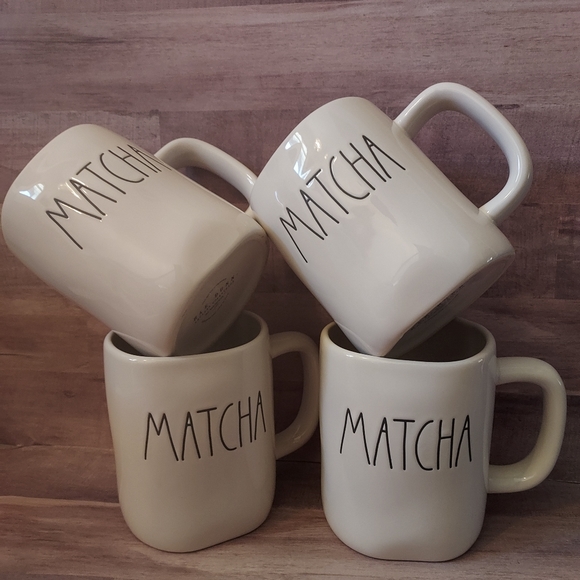 HUGE Rae Dunn MATCHA Tea Cup Coffee Mug Ceramic White Cream Ivory Black NEW - Picture 6 of 16